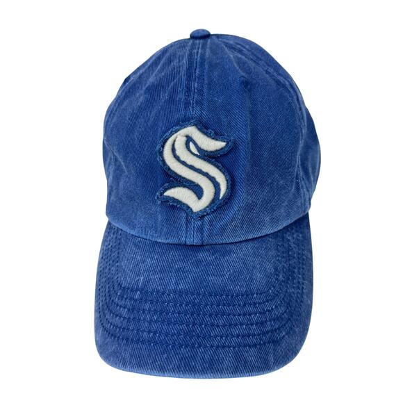 '47 Deep Sea Blue Seattle Kraken Esker Clean Up Adjustable Hat Blue Mens OSFA - Picture 1 of 11